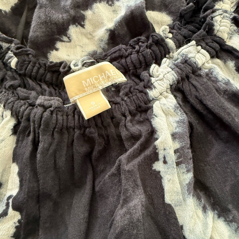 Michael Kors Black and White Sheath Cotton Dress for spring and summer - Picture 5 of 5